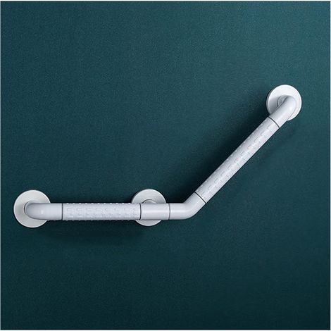 Barre D'appui de Salle de Bain Baignoire Barres D'appui Antidérapant Acier Inoxydable Sécurité Poignée de Soutien pour Personnes Âgées Handicapées Douche,Blanc 35x35 (1/5)