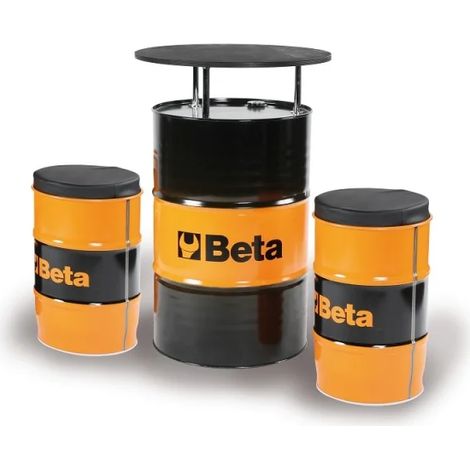 Beta 9565k Arredi con fusto set tavolo con 2 sedute in lamiera (1/2)