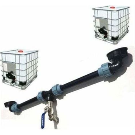 Kit de connexion de réservoir IBC, raccord tandem pour 2 connexions de réservoir, adaptateur de réservoir pour la maison et le jardin