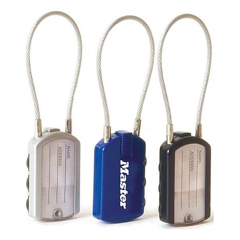 Master Lock 4684EURD Cadenas à Combinaison avec Etiquette Adresse, Couleur Aléatoire, 6,5 x 3 x 1,1 cm (1/4)