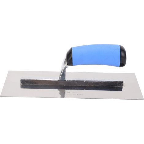 Lisseuse plâtre manche ergonomique acier inoxydable épaissi pour maçonnerie finition (1/5)