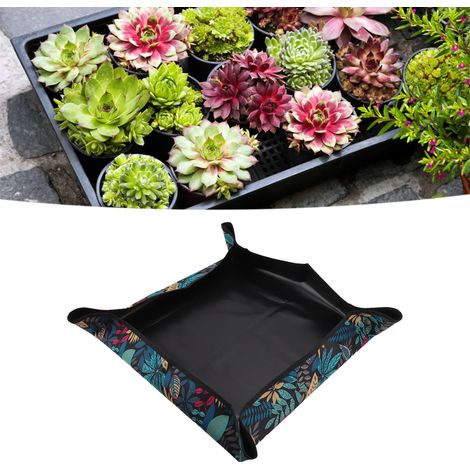Tapis de Transplantation pour Succulentes Imperméable Pliable en Tissu Oxford 72 x 72cm 250g (1/5)