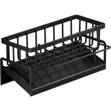 Égouttoir À Vaisselle - Base Inclinée Auto-Évacuation - Porte-Torchon Amovible - Pour Évier Cuisine Salle De Bain - 23 X 11 X 9,5 Cm (1/5)