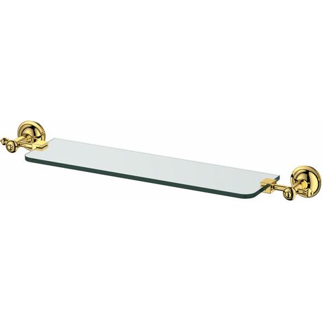 PaulGurkes Glasablage Gold Retro Nostalgie Glasregal Bad Antik (1/2)