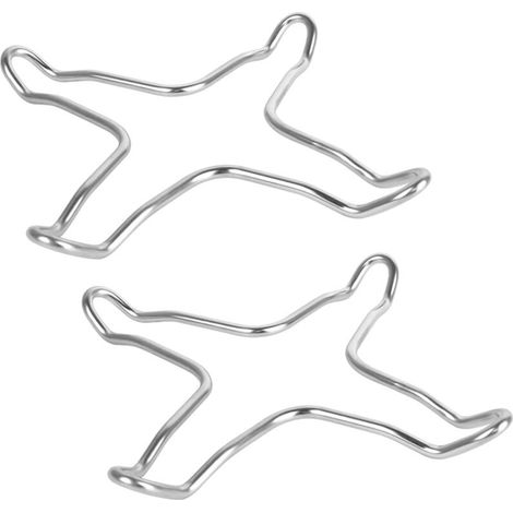 Lot de 2 Réducteur, Acier inoxydable, Support stable, Wok Casserole, Plaque cuisson gaz (1/5)