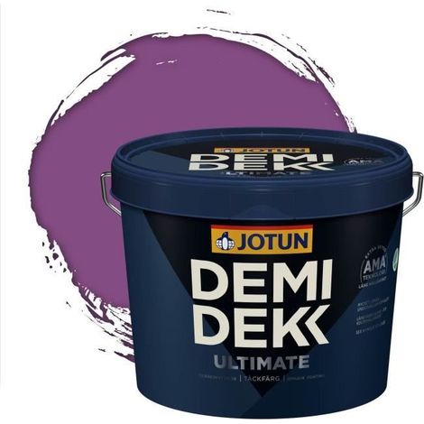 JOTUN - Peinture Bois, Lasure Opaque pour Extérieur et Intérieur Satinée - DEMI DEKK ULTIMATE - RAL 4008 - Violet de Sécurité - 3L (1/2)