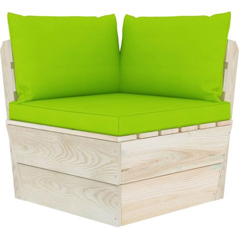 Maison Exclusive - Garten-Paletten-Ecksofa mit Kissen Imprägniert (1/5)