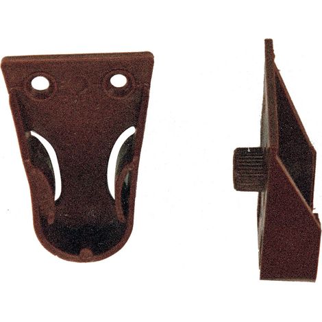 BL REGGITUBO LATERALE D 18 MM C/PERNO MARRONE 2 PZ- 5,0 blister