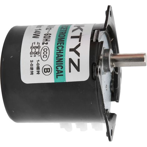 Mini moteur à aimant permanent, moteur synchrone à courant alternatif avec réducteur de vitesse, arbre excentrique, accessoires, 20 tr/min, 220 V CA (1/5)