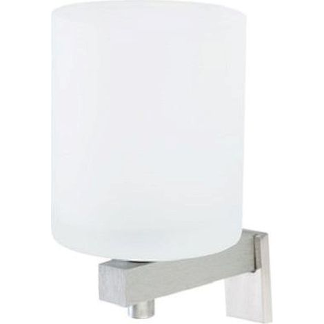 STILHAUS Saturno porta bicchiere in vetro e acciaio satinato codice prod: 000ST1054
