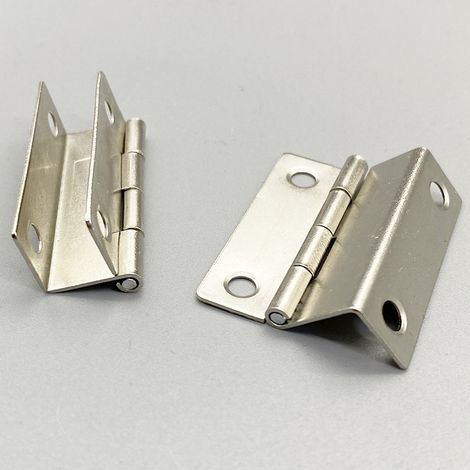 Charnière à 3 plis et 4 trous, quincaillerie pour meubles, connecteur de porte d'armoire, couvercle rabattable de boîte en bois, charnière coudée à angle droit, charnière de couvercle de boîte à outil (1/5)
