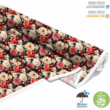 Outdoor dekostoffe oxford - Motiv Blumen I DX5465 (1/5)