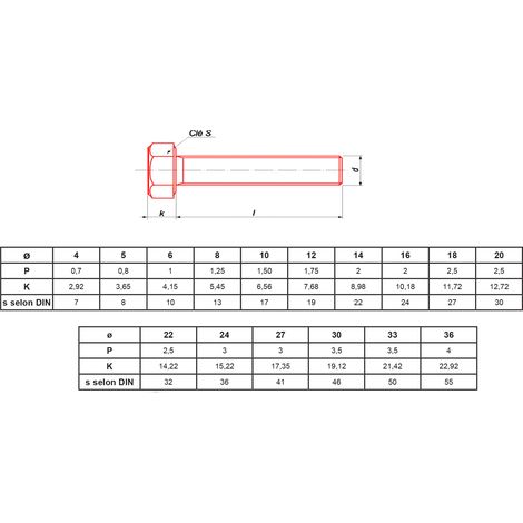 Tornillo ultima-visser-fixer-coller hexagonal head screw M6 40mm