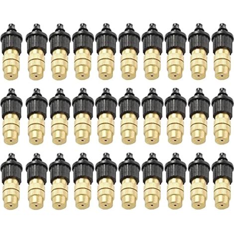 Buse de brumisation réglable, kit d'arrosage en laiton 4/7 mm, compatible avec les buses des systèmes d'irrigation horticoles (1/5)