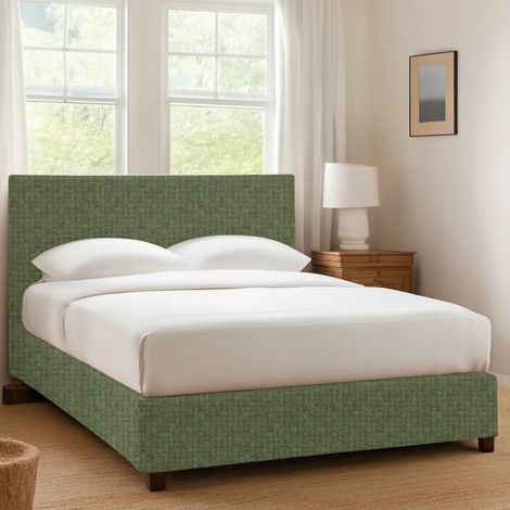 Letto Singolo Dagenham, Sfoderabile, Contenitore Made in Italy, Verde (1/4)