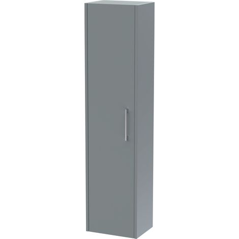 Winshill Wall Hung 1 Door Tall Cabinet - Grey - 350mm (1/4)