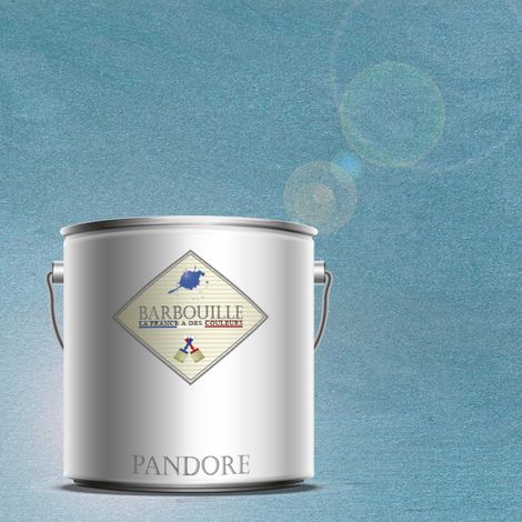 Pandore 2.5L  Peinture effet Métallisée Couleur  BLEU METALLIQUE  DAMAS avec spatule (1/4)