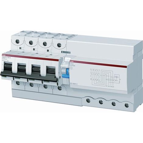 Disj. Diff DS804N 125A 1000mA 4P Type A-S Courbe D Raccord à vis - 50KA (13 Mo.. 2CCC894006R0841 ABB 750428 (1/2)