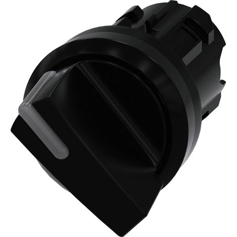 Siemens Interruttore a ginocchiera illuminabile, 22mm, rotondo, plastica, nero, ginocchiera corta, 3SU10022BF100AA0