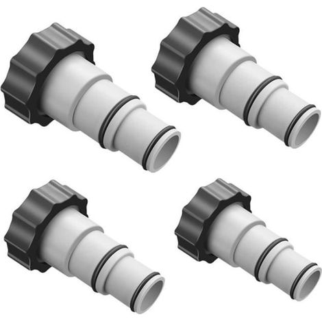 Adaptateur de tuyau de piscine - Intex - 4PCS - Diamètre 32/38 MM - Matériau ABS haut de gamme (1/4)