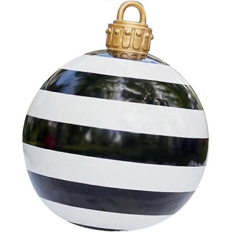 Aufblasbare Weihnachtsbälle, Dekorationsball 60 cm, aufblasbarer PVC-Weihnachtsball, Weihnachtsdekoration für den Außenbereich (1/5)