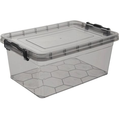 Boîte alimentaire avec couvercle, grise, 9 l (1/4)