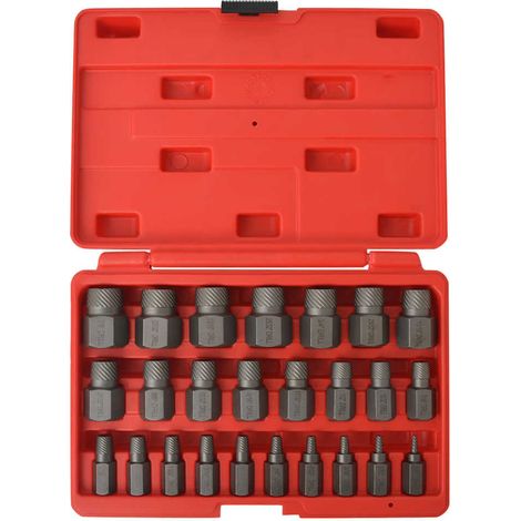vidaXL Juego de extractores de tornillos de acero 10 piezas (1/4)
