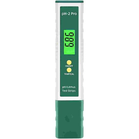PH Mètre Numérique avec Litmus Bandelette Test fonction/Température, Multifonctionnel Testeur 0.01 Haute Précision (1/5)