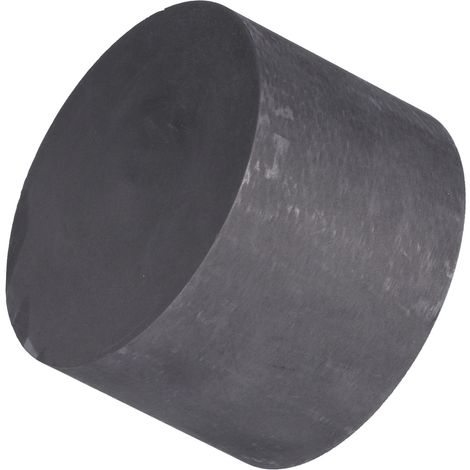 Bloc de graphite rond haute pureté 75x50mm - Lubrifiant solide résistant à la chaleur (1/5)