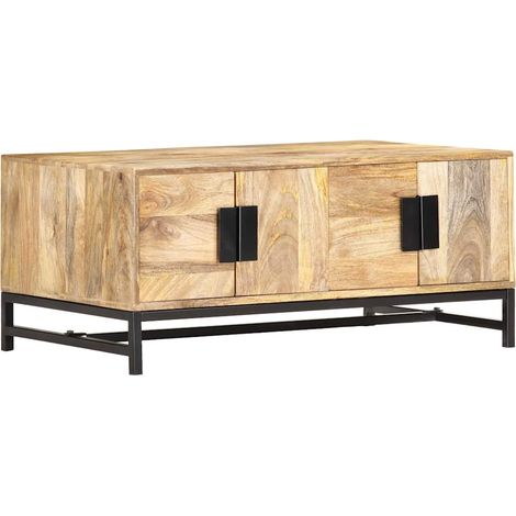 Coffee Table 90x55x40 cm Solid Mango Wood vidaXL (1/5)