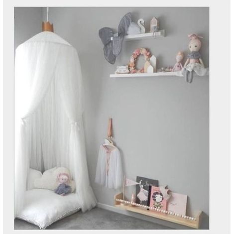 Tentes de dôme - Rideau de lit - Moustiquaire fantastique - Ciel de Lit Avec étoiles - Blanc-Ywey