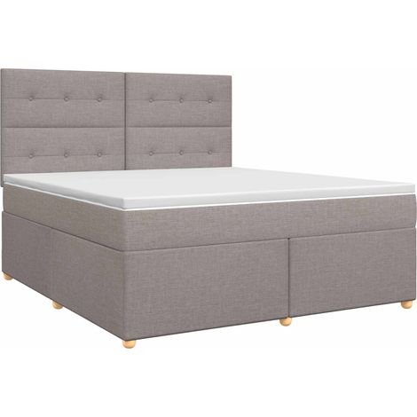Maison Exclusive - Boxspringbett mit Matratze Taupe 180 x 200 cm (1/5)