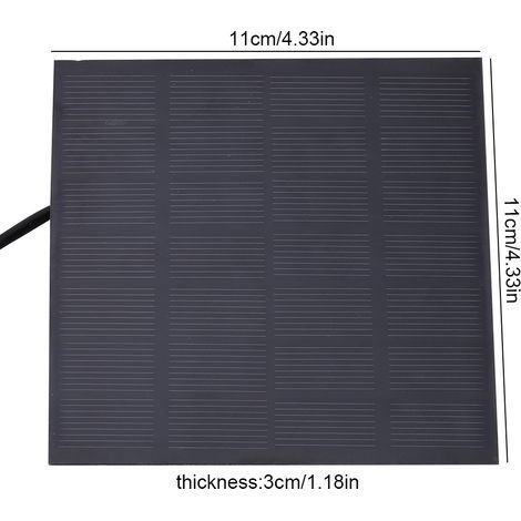 Pompe à eau submersible solaire d'étang de fontaine d'aquarium sans brosse miniature de 1.4W (1/5)