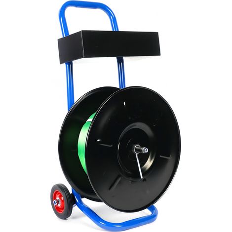 Varan Motors - SC001 Svolgitore per reggia in plastica e acciaio � Carrello portareggia per bobine � int. 20 cm