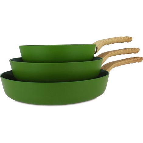 Set de 3 poêles en aluminium, COLORAMA