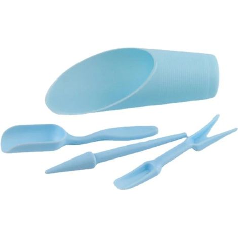 1 kit d'outils de plantation et de repiquage pour mini-plantes succulentes comprenant 4 outils, une pelle à planter et du matériel de repiquage. (1/4)