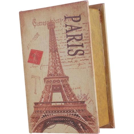 Boîte Décorative de Livre Faux Vintage Moyen Format, Accessoire de Rangement pour Bijoux, Décoration D'étagère, Boîte à Secrets Imitation Livre pour Maison et Bureau (1/5)