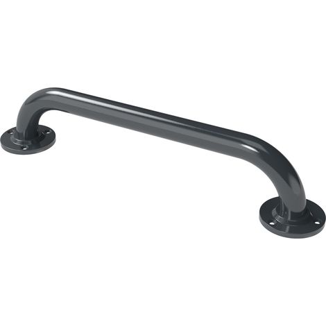 Nymas NymaPRO Round Flange Robust Steel Grab Rail 35mm Diameter 455mm Length - Dark Grey (1/2)
