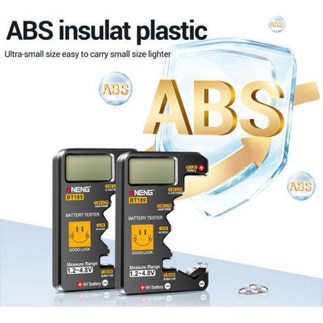 Testeur De Piles - BT189 - Compatible Piles C AA AAA D N 9V CR2032 14500 10440 16340 - Écran LCD Numérique - Alimenté Par Pile LR44 - 1 Pièce (1/5)