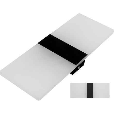 Acryl-LED-Wandleuchte für den Innenbereich, Nachttischlampe mit warmem Licht (Schwarz) (1/5)