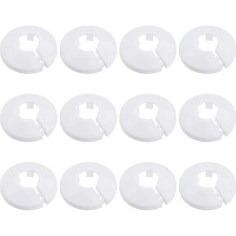 Lot de 12 cache-radiateurs blancs, 16 x 45 mm, flexibles (1/4)