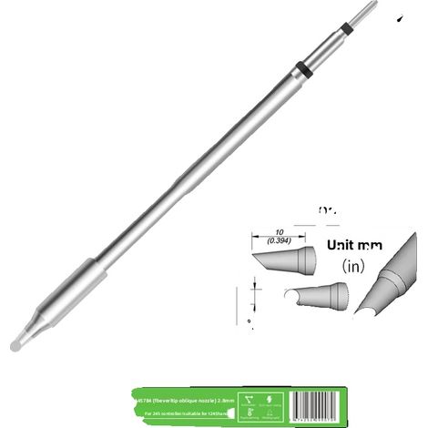 Punta per saldatore, compatibile con manici T245, riscaldamento rapido, C245-784 (1/2)