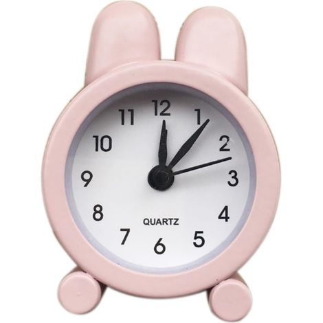 Holibanna Réveil Miniature Métallique Lapin à Oreilles Horloge De (1/5)