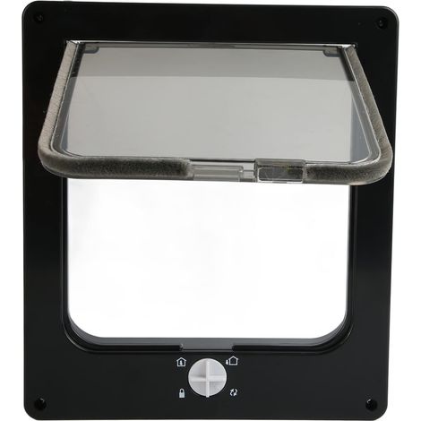 Porte pour animaux de compagnie résistante à l'usure avec fonction de fermeture automatique de fenêtre Porte intérieure pour chat pour toutes les po (1/5)