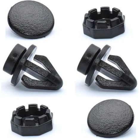 BUNTHAUS Lot de 2 Clip Fixation Plage Arriere, Clips de Tablette de Rechange 799161KA2A, Supports de Fixation de Bagages Arrière Compatible avec Nissan juke 2010-2014 (Noir)