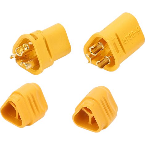 Connecteur MT30 Doré Mâle/Femelle pour Batterie Lipo RC, Drone Quadricoptère et Modélisme (1/5)