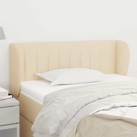 vidaXL Cabecero de tela color crema 103x23x78/88 cm (1/5)