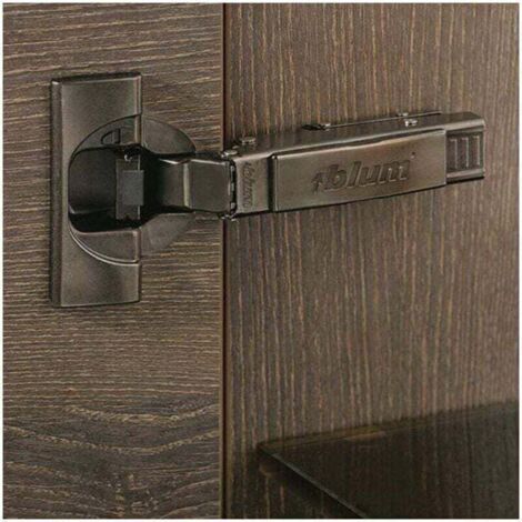 QORVA-Charnière blum 71B3550 clip top blumotion 110° pose d'angle meuble placard cuisine salle de bain (1/3)