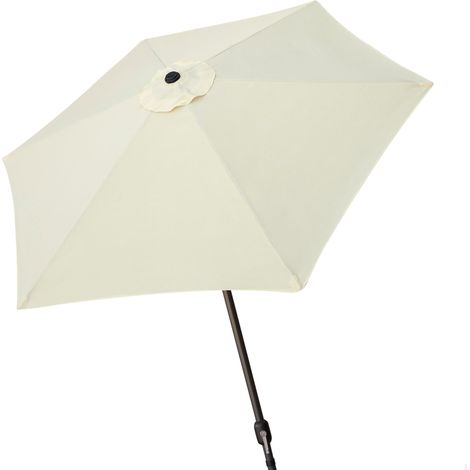 Parasol de jardin et terrasse extérieur avec vent hexagonal Hauteur 2,4 m Protection UV50 Structure en aluminium, facile à plier et à installer Parasol (1/5)