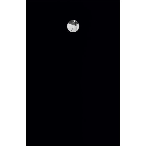 receveur 140x90x2.9cm extra-plat en polybéton noir mat effet soft-touch - redécoupable - nelson (1/3)